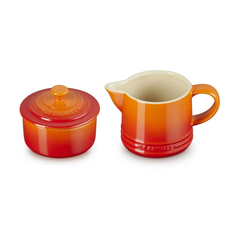 Evolution Set Latte & Zucchero Lattiera 30 cl con Barattolo Zucchero In Gres Vetrificato Set 2 Pz
