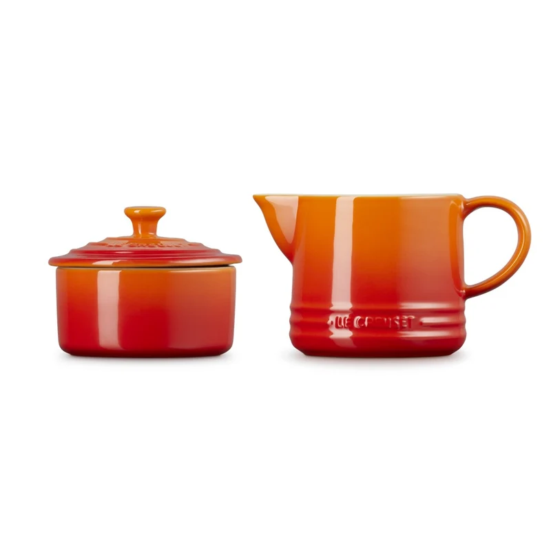 Evolution Set Latte & Zucchero Lattiera 30 cl con Barattolo Zucchero In Gres Vetrificato Set 2 Pz