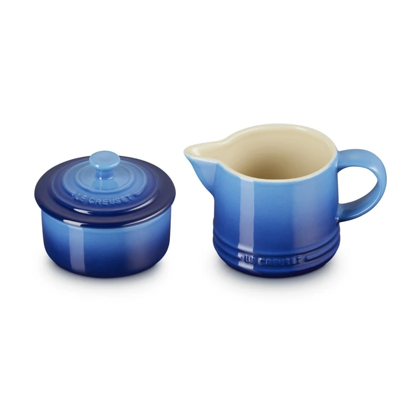 Evolution Set Latte & Zucchero Lattiera 30 cl con Barattolo Zucchero In Gres Vetrificato Set 2 Pz