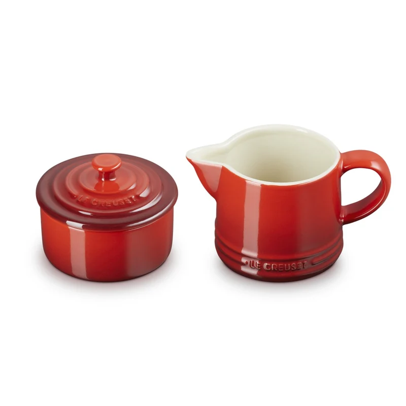 Evolution Set Latte & Zucchero Lattiera 30 cl con Barattolo Zucchero In Gres Vetrificato Set 2 Pz