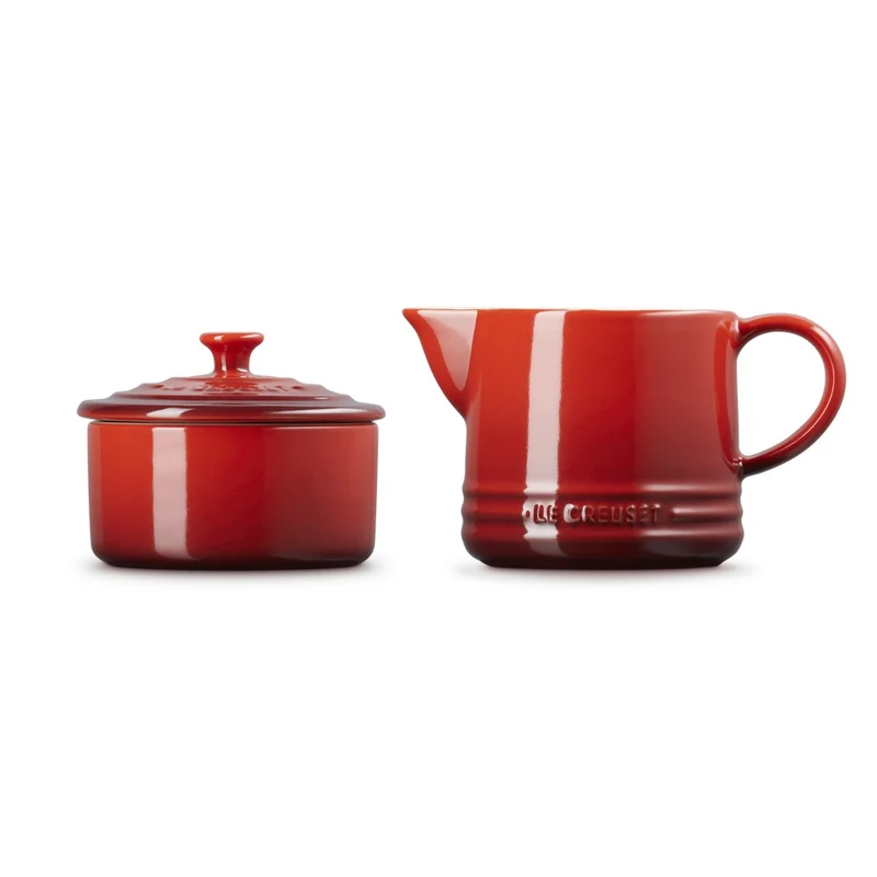 Evolution Set Latte & Zucchero Lattiera 30 cl con Barattolo Zucchero In Gres Vetrificato Set 2 Pz
