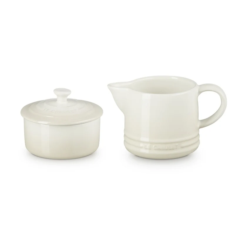 Evolution Set Latte & Zucchero Lattiera 30 cl con Barattolo Zucchero In Gres Vetrificato Set 2 Pz