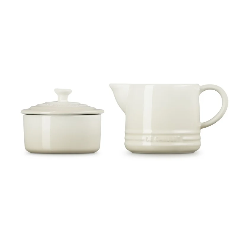 Evolution Set Latte & Zucchero Lattiera 30 cl con Barattolo Zucchero In Gres Vetrificato Set 2 Pz
