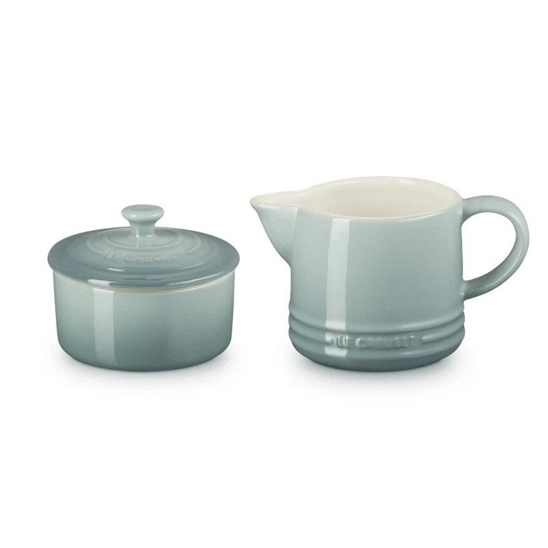 Evolution Set Latte & Zucchero Lattiera 30 cl con Barattolo Zucchero In Gres Vetrificato Set 2 Pz