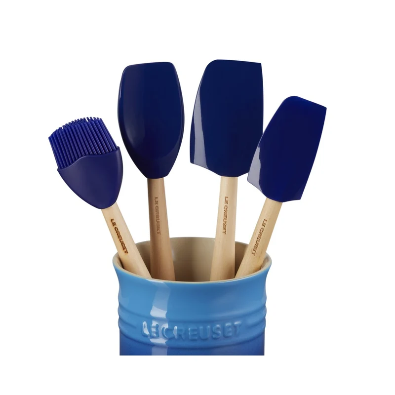 Craft Evolution Set Spatole Cucina In Silicone Con Contenitore In Gres Vetrificato Set 5 Pz