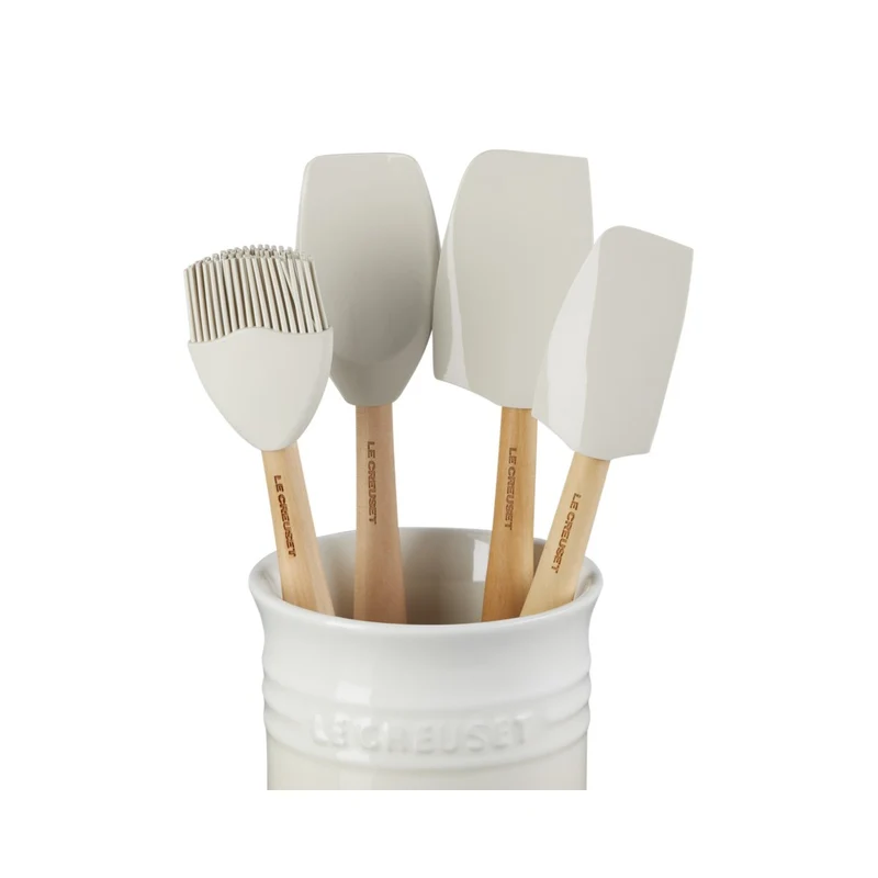 Craft Evolution Set Spatole Cucina In Silicone Con Contenitore In Gres Vetrificato Set 5 Pz
