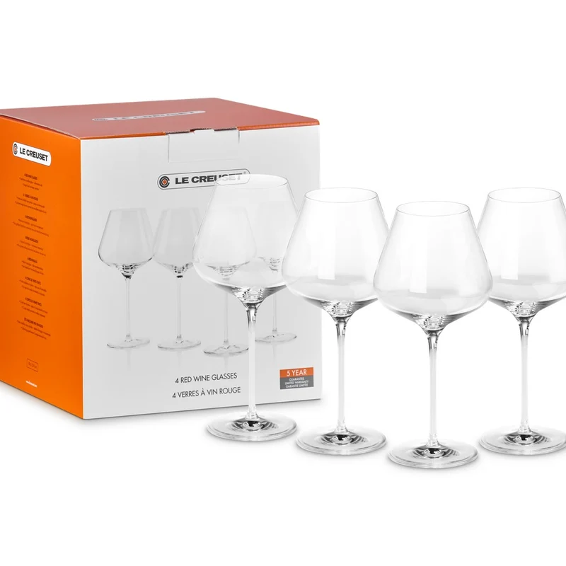 70 cl - Calice Vino Rosso Borgogna In Vetro Set 4 Pz