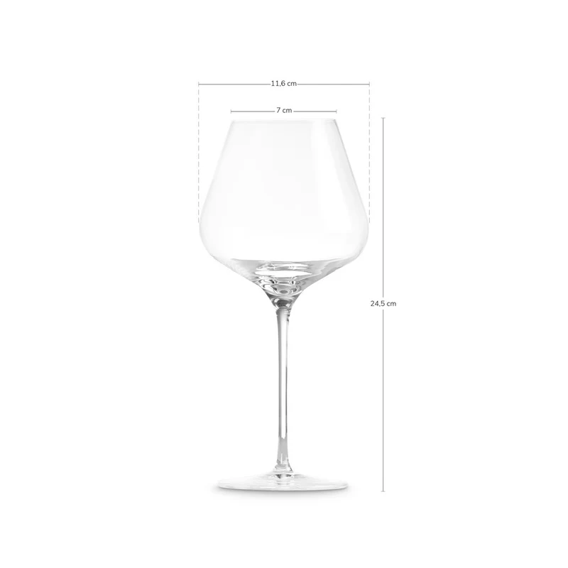 70 cl - Calice Vino Rosso Borgogna In Vetro Set 4 Pz