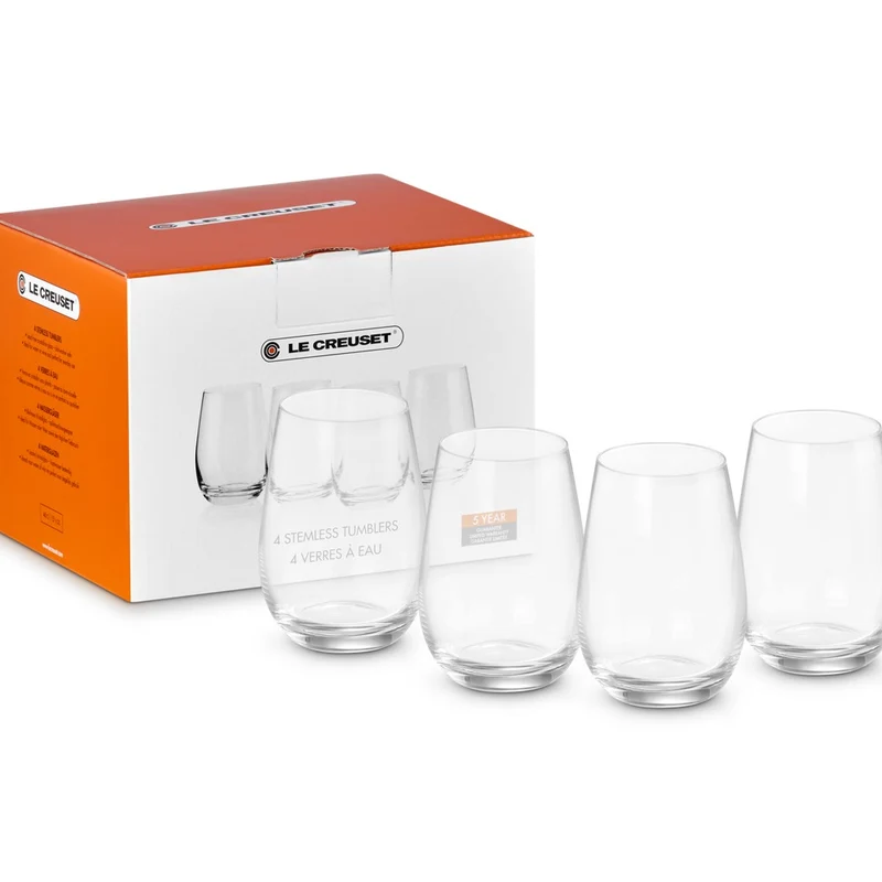 46 cl - Bicchiere Acqua In Vetro Set 4 Pz