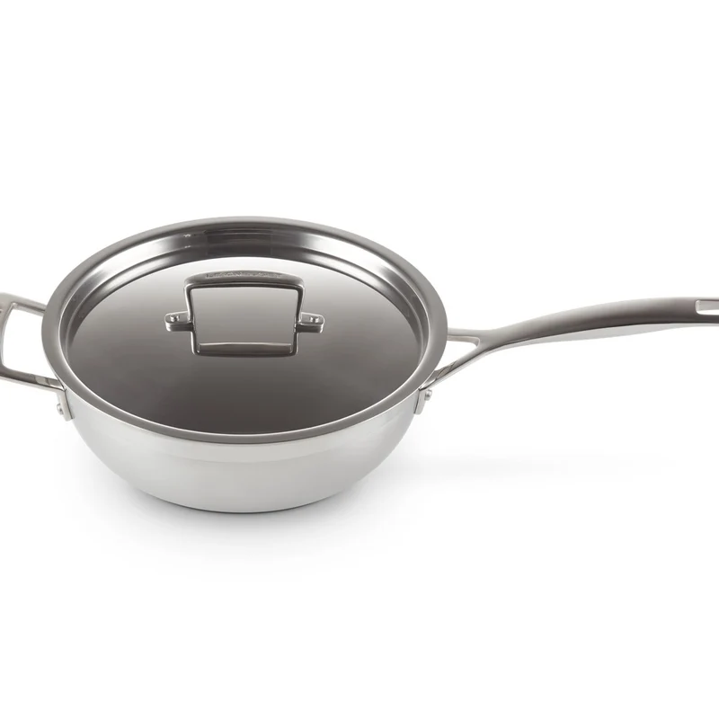 Acciaio Inox Padella Dello Chef Padella Alta Svasata Antiaderente Con Coperchio In Acciaio Inox