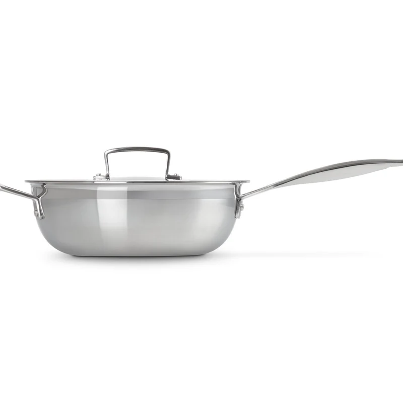 Acciaio Inox Padella Dello Chef Padella Alta Svasata Antiaderente Con Coperchio In Acciaio Inox
