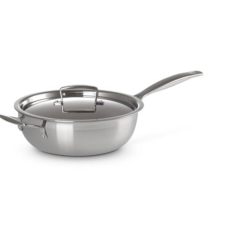 Acciaio Inox Padella Dello Chef Padella Alta Svasata Antiaderente Con Coperchio In Acciaio Inox