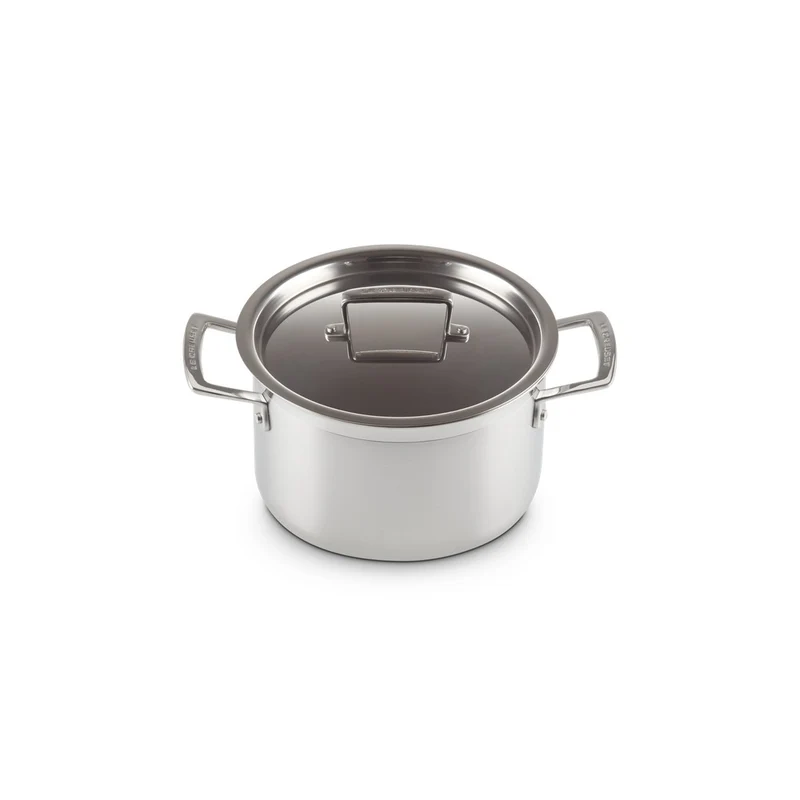 Acciaio Inox Casseruola Alta Con Coperchio In Acciaio Inox