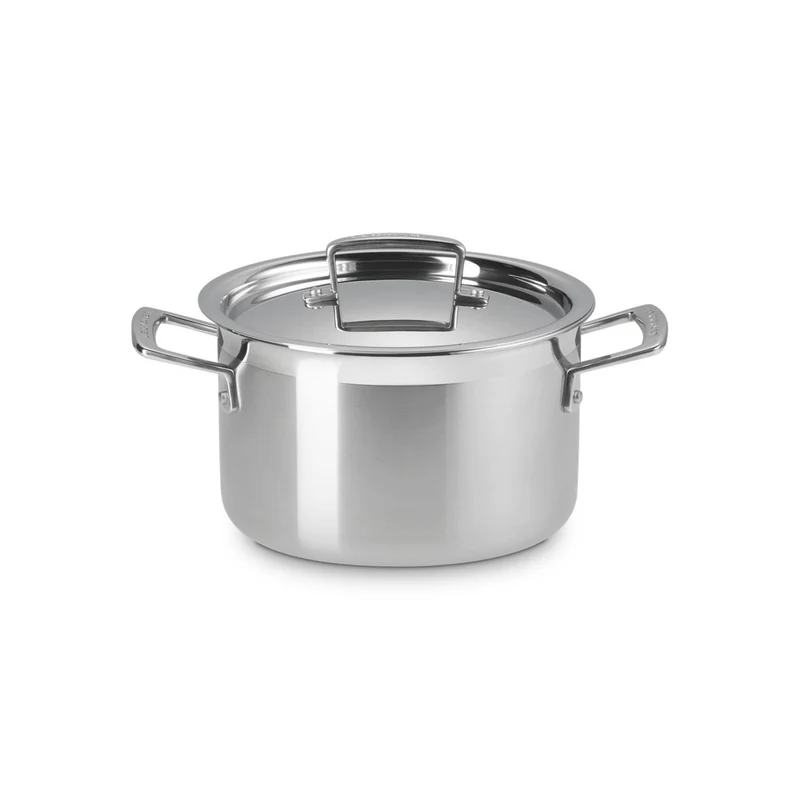 Acciaio Inox Casseruola Alta Con Coperchio In Acciaio Inox
