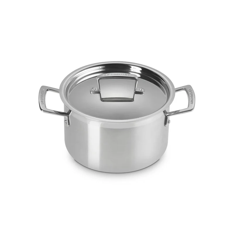 Acciaio Inox Casseruola Alta Con Coperchio In Acciaio Inox