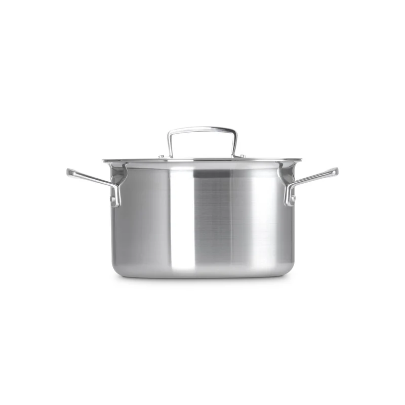 Acciaio Inox Casseruola Alta Con Coperchio In Acciaio Inox