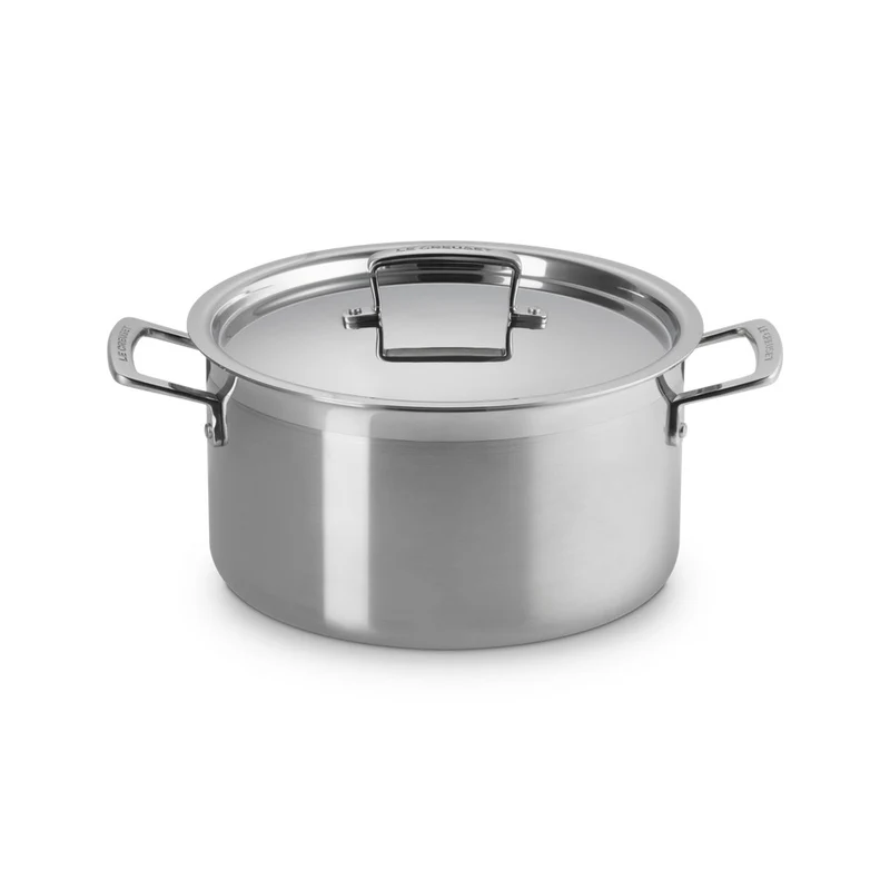 Acciaio Inox Casseruola Alta Con Coperchio In Acciaio Inox