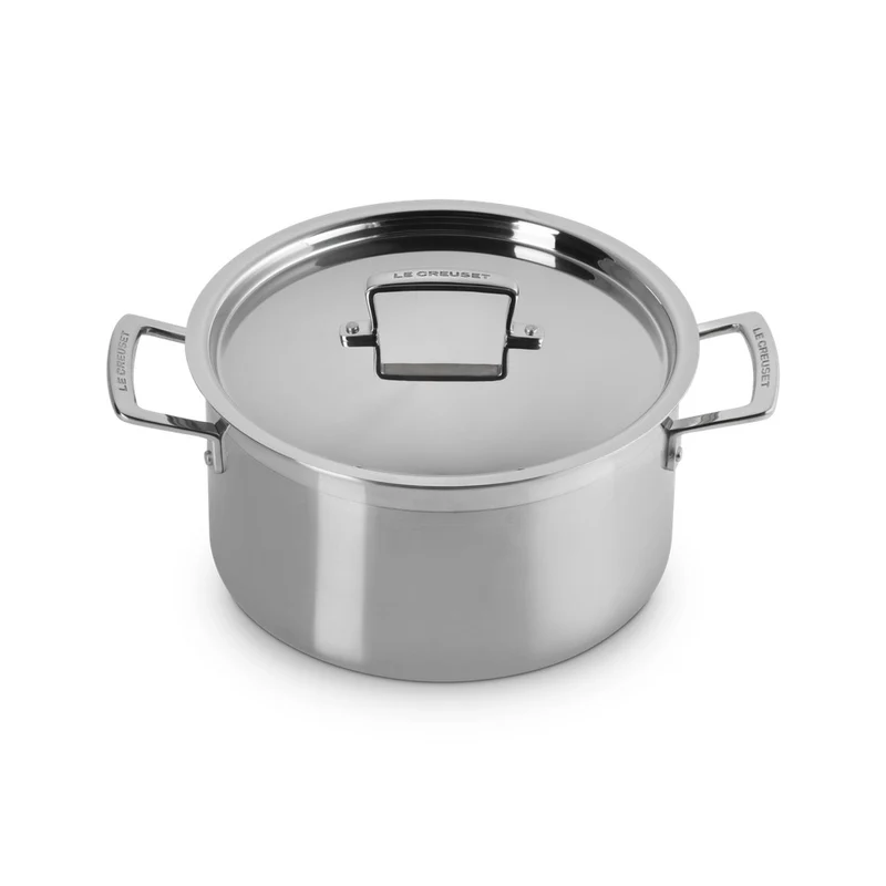 Acciaio Inox Casseruola Alta Con Coperchio In Acciaio Inox