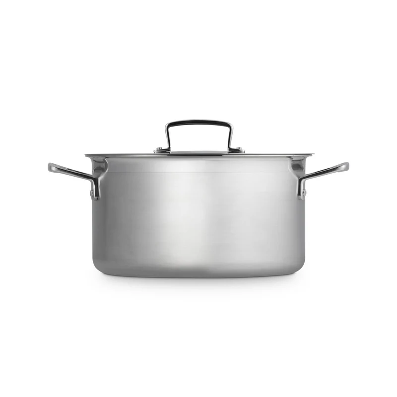 Acciaio Inox Casseruola Alta Con Coperchio In Acciaio Inox