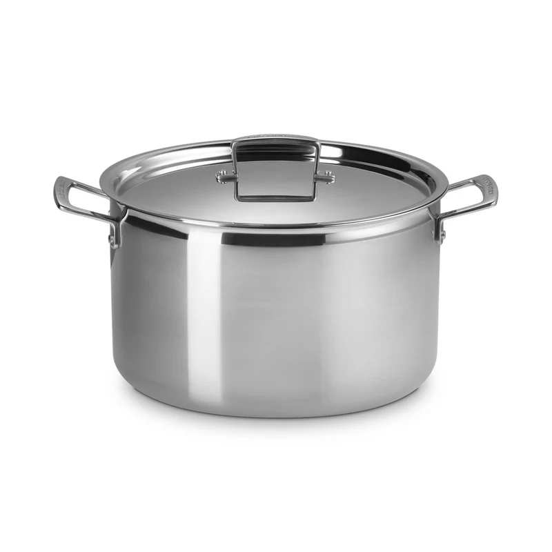 Acciaio Inox Casseruola Alta Con Coperchio In Acciaio Inox