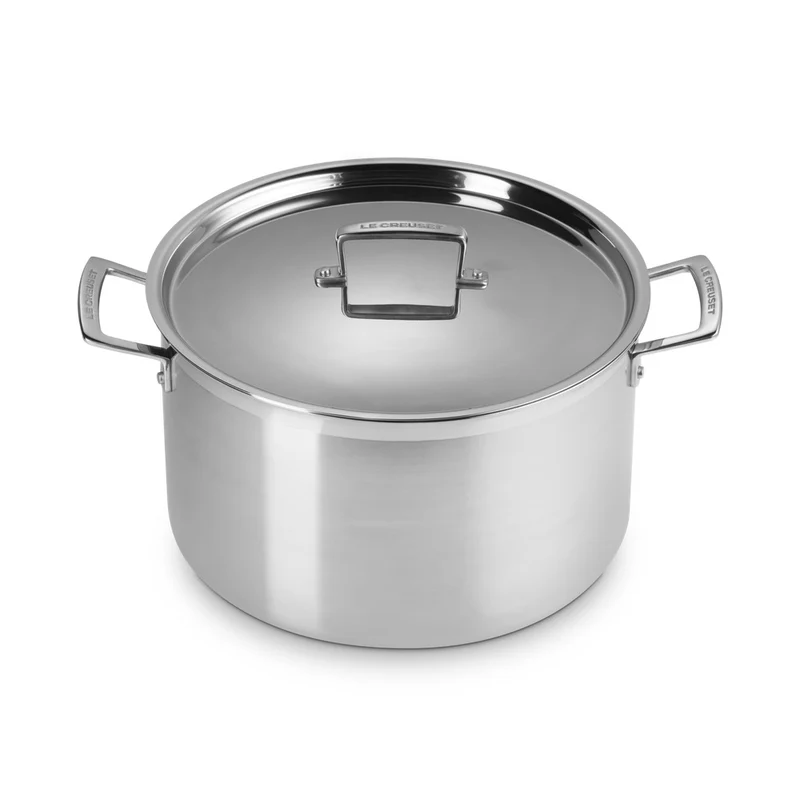 Acciaio Inox Casseruola Alta Con Coperchio In Acciaio Inox