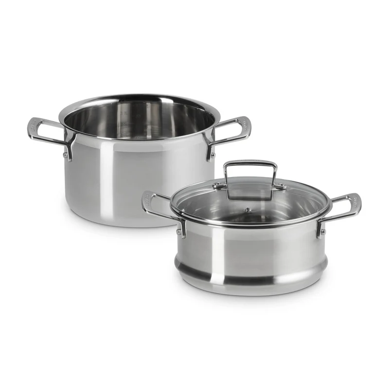 Acciaio Inox Casseruola Alta Con Vaporiera In Acciaio Inox