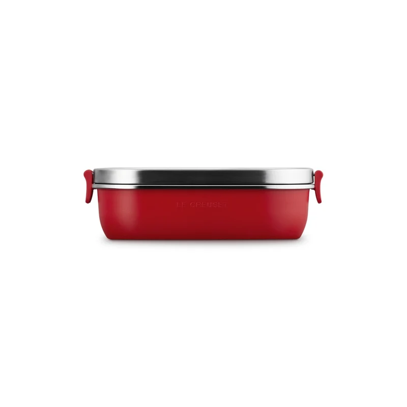 90 cl - On The Go Lunch Box Contenitore Per Alimenti Rettangolare In Acciaio Inox