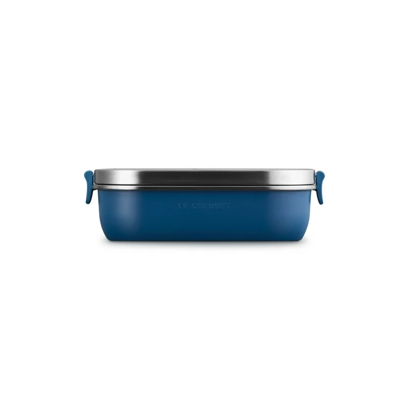 90 cl - On The Go Lunch Box Contenitore Per Alimenti Rettangolare In Acciaio Inox