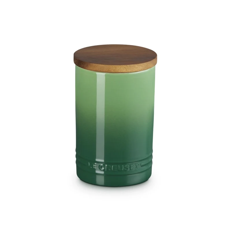 77 cl - Evolution Barattolo In Gres Vetrificato Con Coperchio In Legno