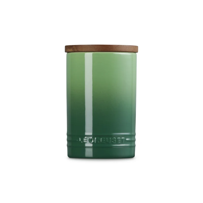 77 cl - Evolution Barattolo In Gres Vetrificato Con Coperchio In Legno