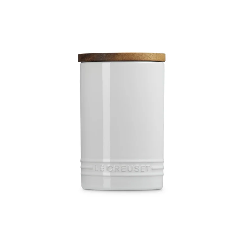 77 cl - Evolution Barattolo In Gres Vetrificato Con Coperchio In Legno