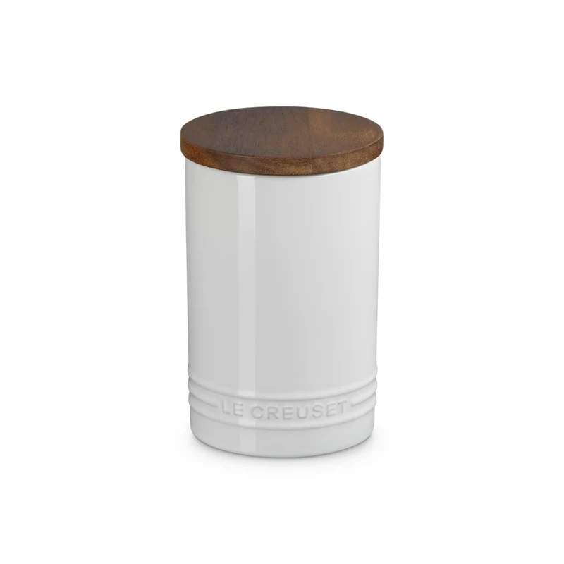 77 cl - Evolution Barattolo In Gres Vetrificato Con Coperchio In Legno