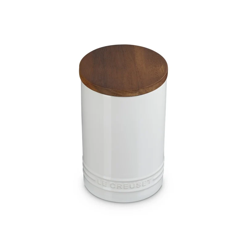 77 cl - Evolution Barattolo In Gres Vetrificato Con Coperchio In Legno