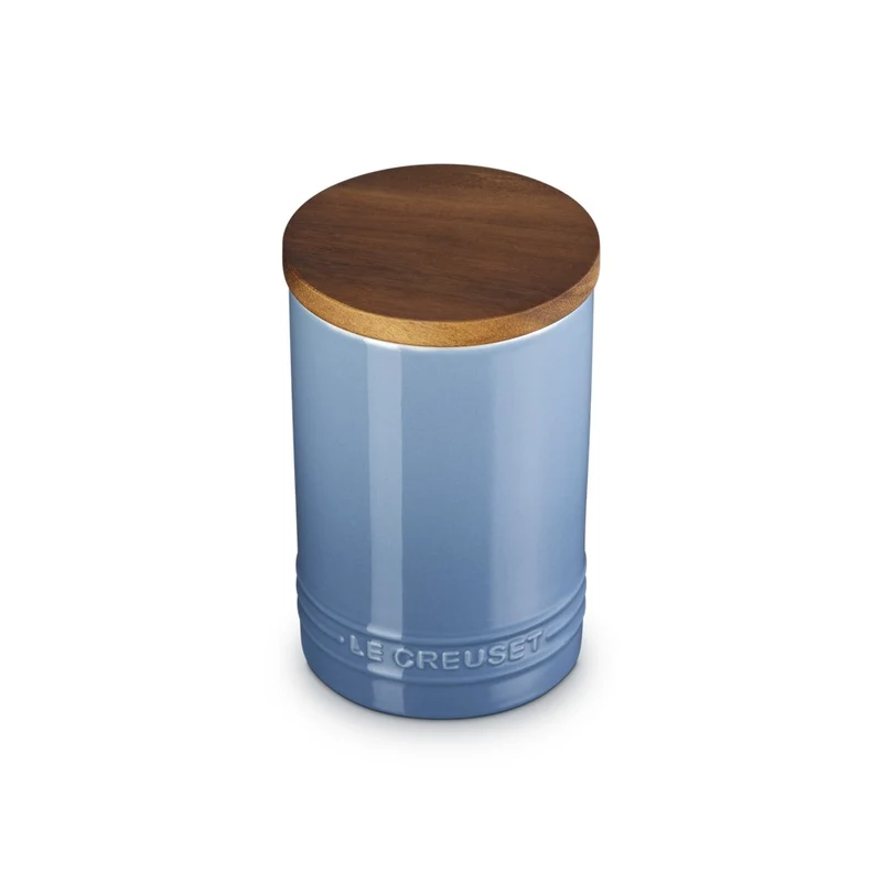 77 cl - Evolution Barattolo In Gres Vetrificato Con Coperchio In Legno
