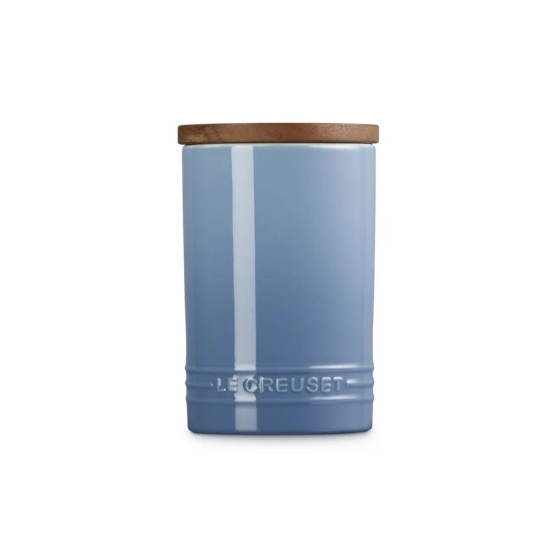 77 cl - Evolution Barattolo In Gres Vetrificato Con Coperchio In Legno