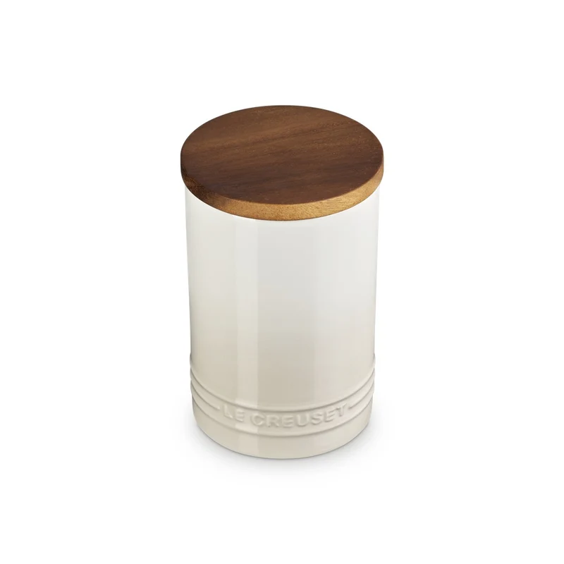 77 cl - Evolution Barattolo In Gres Vetrificato Con Coperchio In Legno