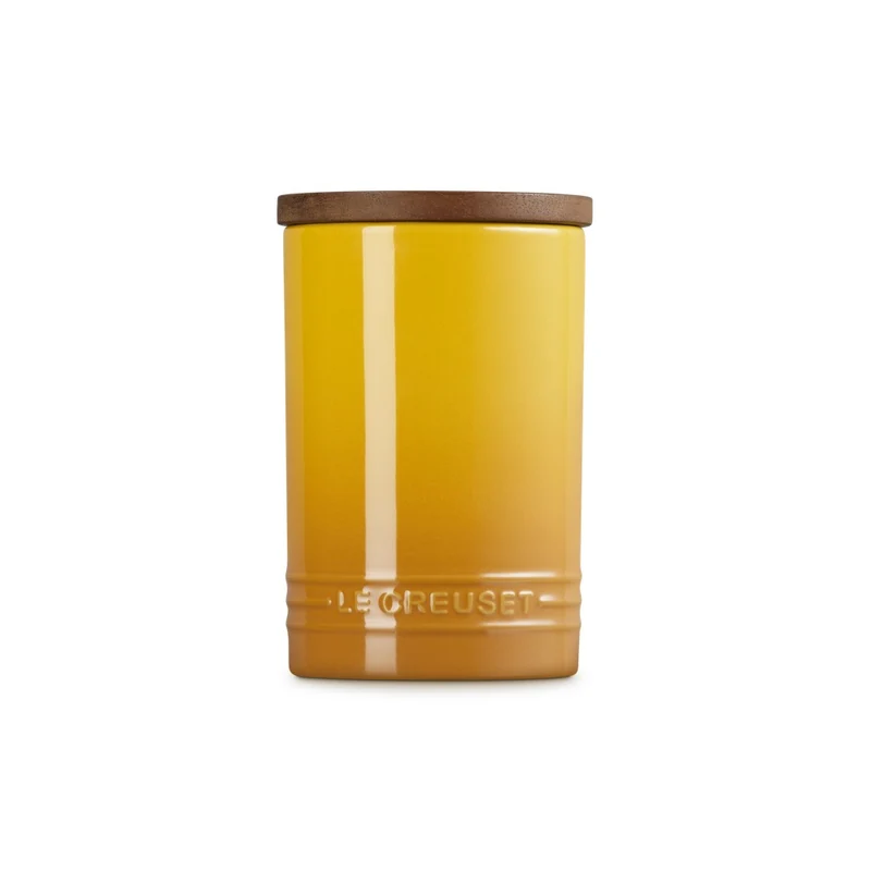 77 cl - Evolution Barattolo In Gres Vetrificato Con Coperchio In Legno