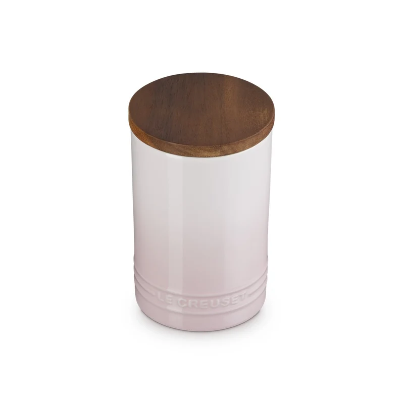 77 cl - Evolution Barattolo In Gres Vetrificato Con Coperchio In Legno