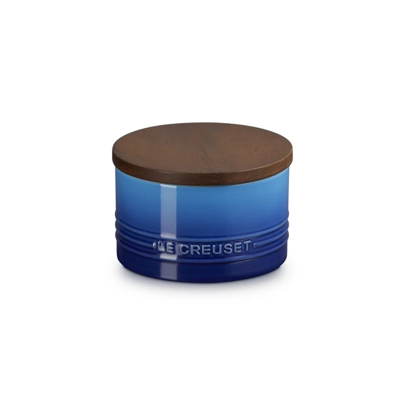 47 cl - Evolution Barattolo In Gres Vetrificato Con Coperchio In Legno