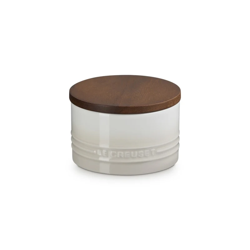47 cl - Evolution Barattolo In Gres Vetrificato Con Coperchio In Legno