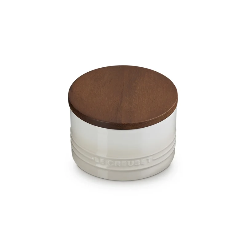 47 cl - Evolution Barattolo In Gres Vetrificato Con Coperchio In Legno