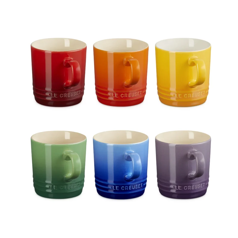 35 cl - London Tazza Mug In Gres Vetrificato Set 6 Pz