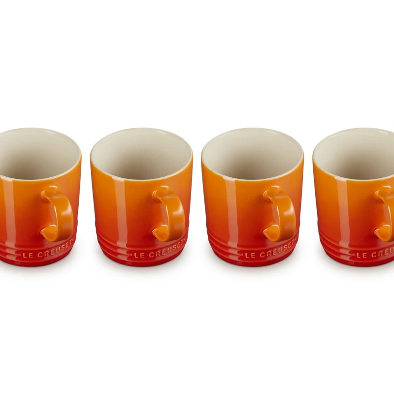 35 cl - London Tazza Mug In Gres Vetrificato Set 4 Pz