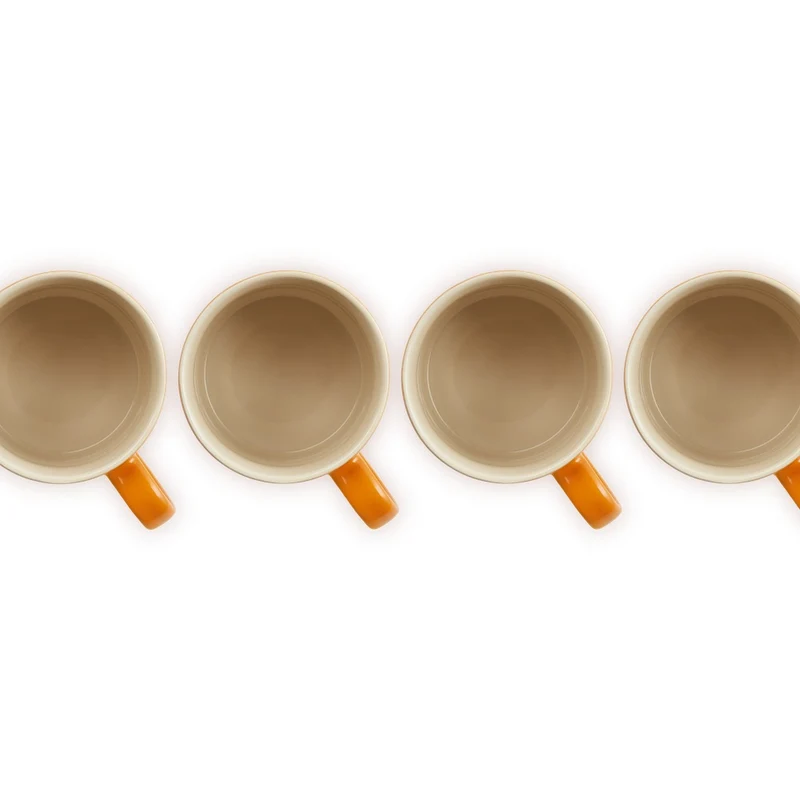 35 cl - London Tazza Mug In Gres Vetrificato Set 4 Pz