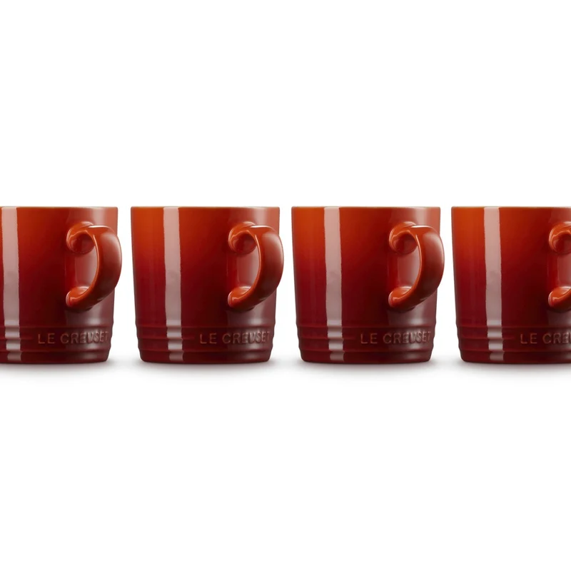 35 cl - London Tazza Mug In Gres Vetrificato Set 4 Pz