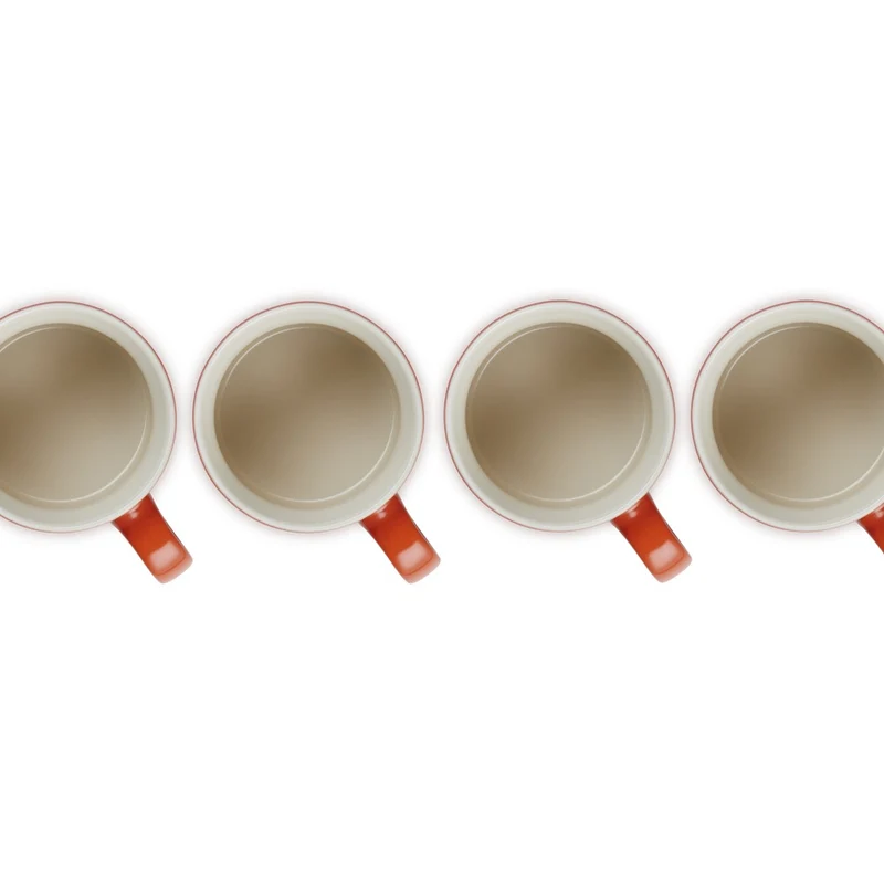 35 cl - London Tazza Mug In Gres Vetrificato Set 4 Pz