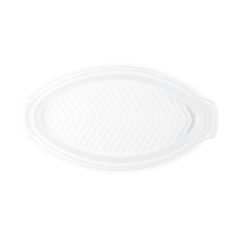 34 cm - Tradition Pesciera Ovale Con Coperchio In Gres Vetrificato