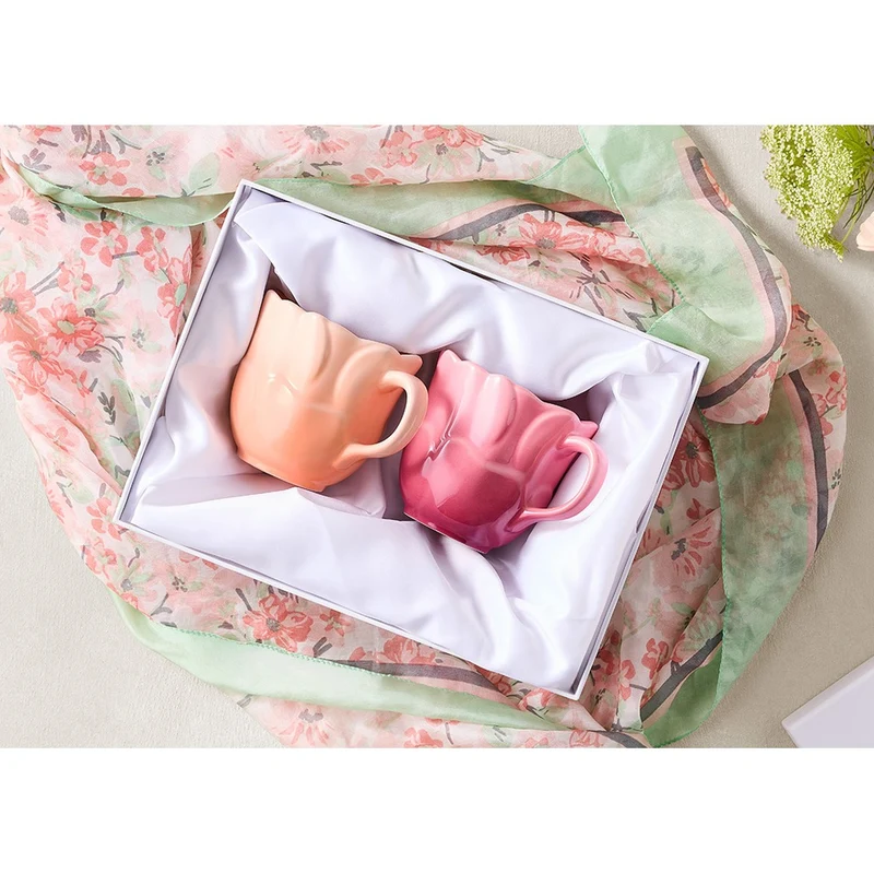 33 cl - Fiore Anemone Tazza Mug In Gres Vetrificato