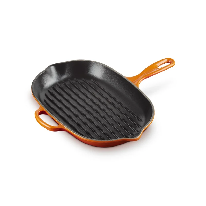 32 cm - Evolution Skillet Bistecchiera Ovale In Ghisa Vetrificata