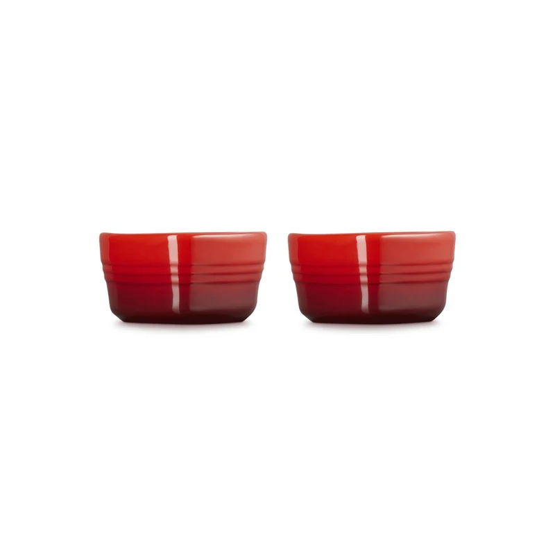 30 cl - Cuore Ramequin In Gres Vetrificato Set 2 Pz